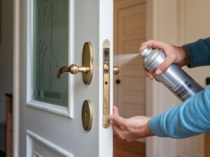 aplikacja oleju na klamkę