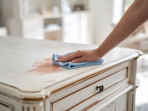 czyszczenie markera z mebli