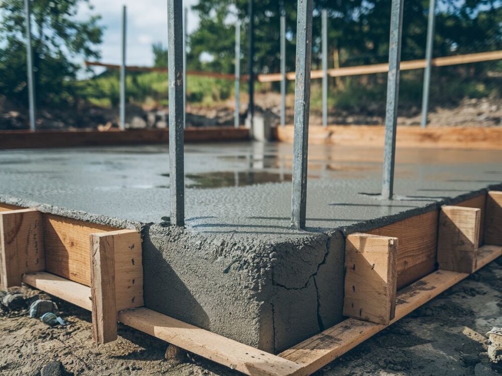 fundamenty słupków z betonu