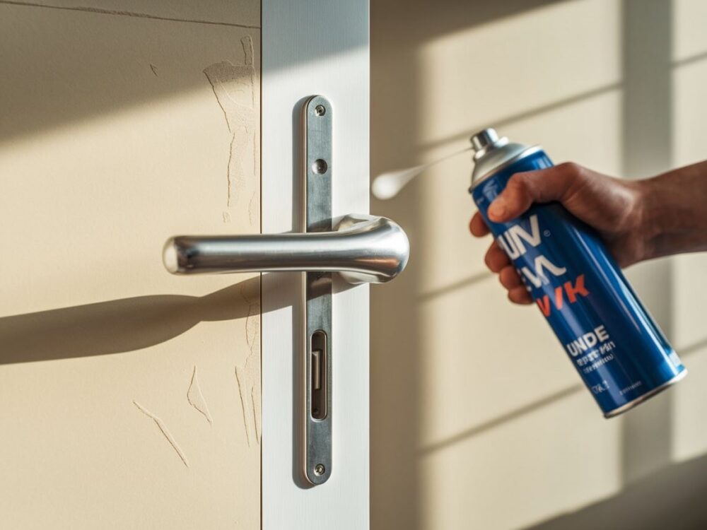 klamka drzwi z olejem