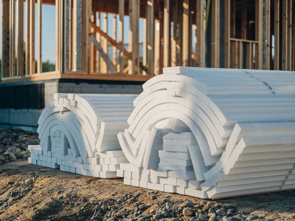 montaż styropianu przy fundamentach