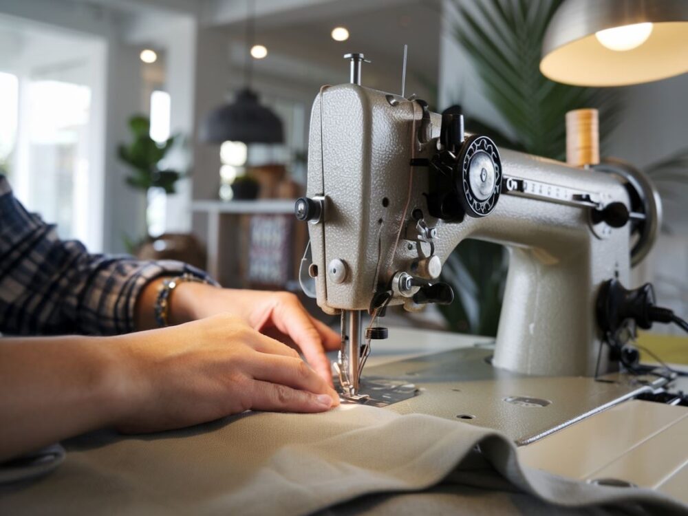 szycie pokrowca na krzesło