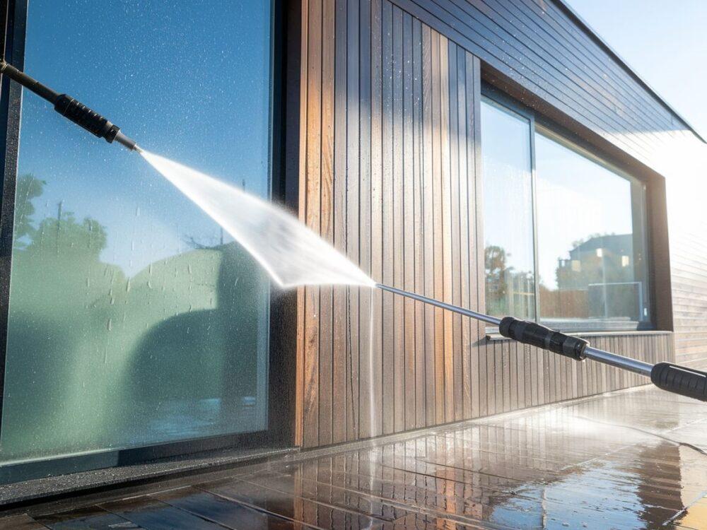 usuwanie brudu z elewacji