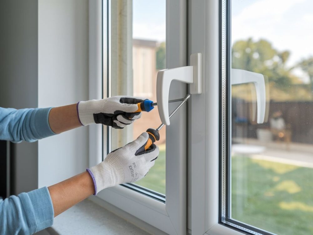 wymiana klamki okiennej